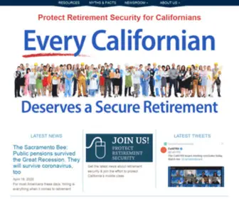 Letstalkpensions.com(Protect Retirement Security for Californians) Screenshot