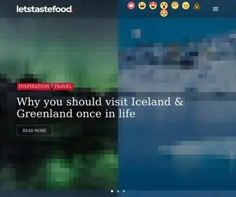 Letstastefood.com(Home) Screenshot