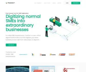 Letstranzact.com(Digital Transformation Tool for SME) Screenshot