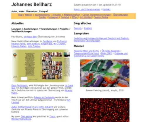 Lettere.de(Johannes Beilharz) Screenshot