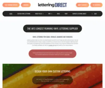 Letteringdirect.co.uk(Lettering Direct) Screenshot