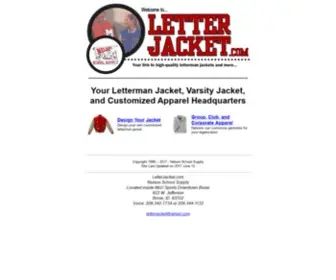 Letterjacket.com(Letterman Jacket) Screenshot