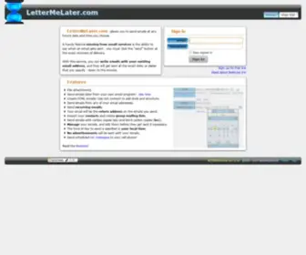 Lettermelater.com(Schedule Email to be Sent Later Automatically) Screenshot