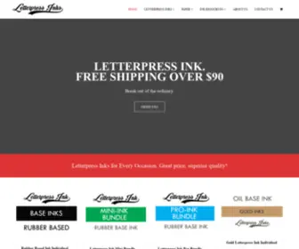 Letterpressink.com(Letterpress Inks) Screenshot