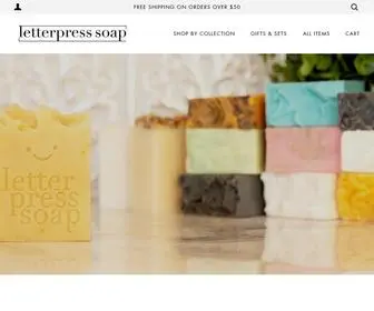 Letterpresssoap.com(Letterpress Soap) Screenshot