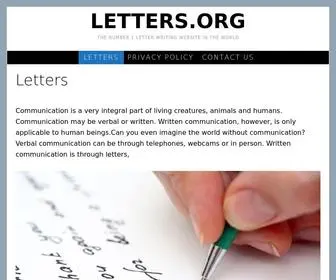 Letters.org(Free Sample Letters) Screenshot