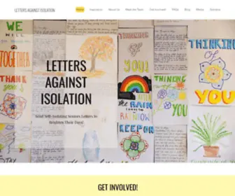 Lettersagainstisolation.com(Letters Against Isolation) Screenshot