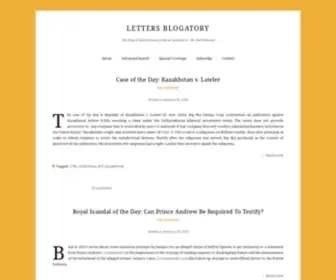 Lettersblogatory.com(The Blog of International Judicial Assistance) Screenshot