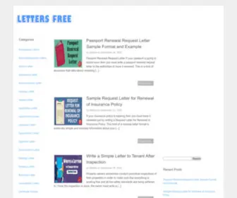 Lettersfree.com(Sample Business Letter Format) Screenshot