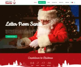 Lettersfromsanta.org.uk(Letter from Santa) Screenshot