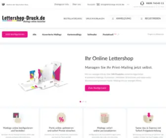 Lettershop-Druck.de(Der Lettershop mit Druckerei) Screenshot