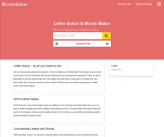 Lettersolver.com(Letter Solver) Screenshot