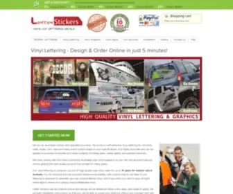 Letterstickers.com.au(Vinyl Lettering) Screenshot