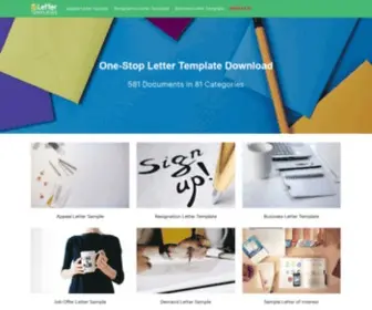 Lettertemplates.net(One-Stop Forms & Templates Download) Screenshot
