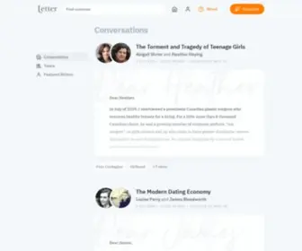 Letter.wiki(Start a Conversation) Screenshot