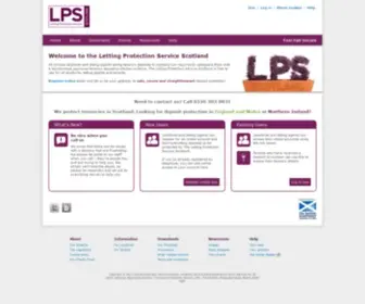 Lettingprotectionscotland.com(Letting Protection Service Scotland) Screenshot