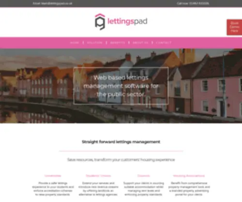 Lettingspad.co.uk(Web based lettings management software) Screenshot