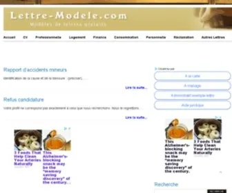 Lettre-Modele.com(Lettre modèle) Screenshot