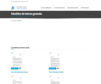 Lettre-Utile.fr(Modèles de lettres gratuits) Screenshot