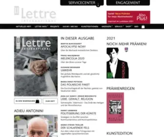 Lettre.de(Europas Kulturzeitung) Screenshot