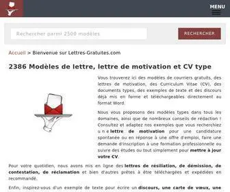 Lettres-Gratuites.com(Modèles) Screenshot