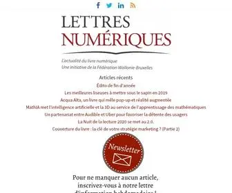 Lettresnumeriques.be(Lettres Num) Screenshot