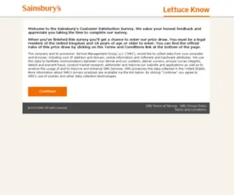 Lettuce-Know.com(Share your feedback of your local Sainsbury's store at Lettuce Know. Complete our in) Screenshot