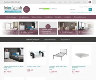 Letusfurnish.co.uk(Let Us Furnish. Your Complete Furniture Solution. We supply furniture packs for) Screenshot