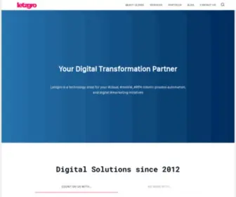 Letzgro.net(Cloud and Mobile Tech Shop for Your Digital Transformation) Screenshot