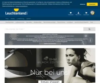 Leuchtenland.com(Lampen online im Shop kaufen) Screenshot