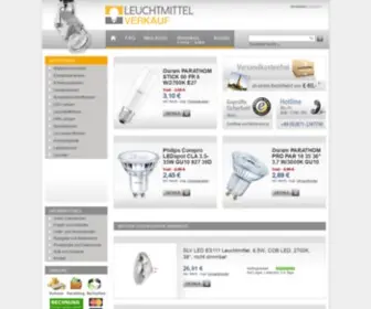 Leuchtmittel-Verkauf.de(Der Leuchtmittel) Screenshot