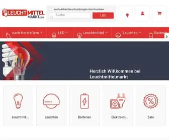 Leuchtmittelmarkt.com(Leuchtmittel & Lampen Online Shop) Screenshot