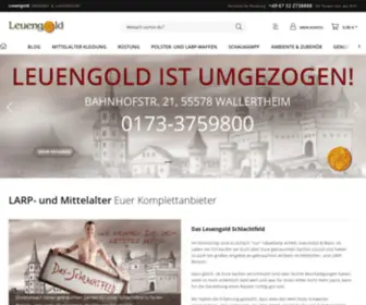 Leuengold.com(Und Mittelalter Euer Komplettanbieter) Screenshot