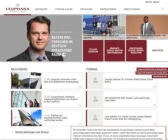 Leuphana.de(Startseite) Screenshot
