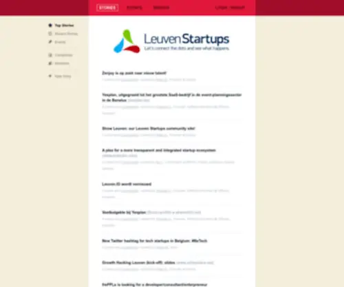 Leuven.io(Leuven Startups) Screenshot