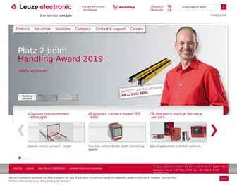 Leuze.com(Startpagina) Screenshot