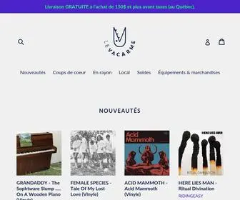 Levacarme.com(Disques Vinyles à Montréal) Screenshot