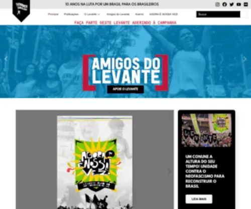 Levante.org.br(Levante Popular da Juventude) Screenshot