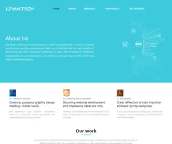 Levantech.com(Creating and handling professional website) Screenshot