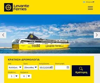 Levanteferries.com(Εισιτήρια για Ζάκυνθο και Κεφαλονιά) Screenshot