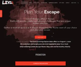 Level1Escape.com(Level 1 Escape Room &amp; VR) Screenshot