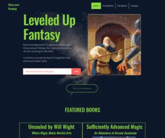 Leveledupfantasy.com(Progression Fantasy Novel Recommendations) Screenshot