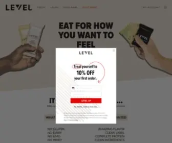 Levelfoods.com(Level) Screenshot