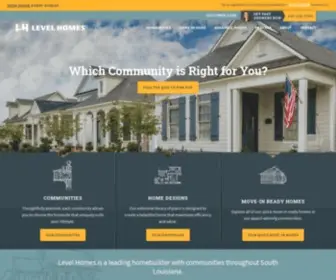 Levelhomeslifestyle.com(New Homes for Sale in Louisiana) Screenshot