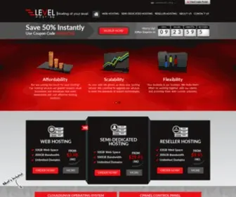 Levelhosting.ca(Affordable Web Hosting) Screenshot