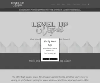 LevelupVapor.com(Level Up Vapor) Screenshot