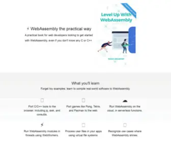 Levelupwasm.com(Level Up with WebAssembly Book) Screenshot