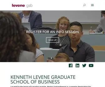 Levenegsb.ca(Levene Graduate School of Business) Screenshot