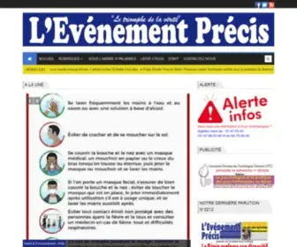 Levenementprecis.com(La une) Screenshot