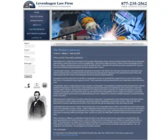 Levenhagen.com(Levenhagen Law Firm) Screenshot